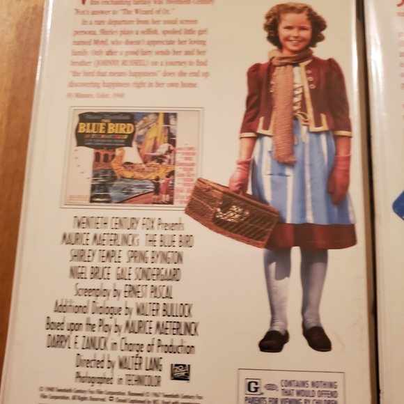 Shirley Temple VHS 📼 COLLECTION Dimples & The Blue Bird Exclusive Color Version - Picture 4 of 6